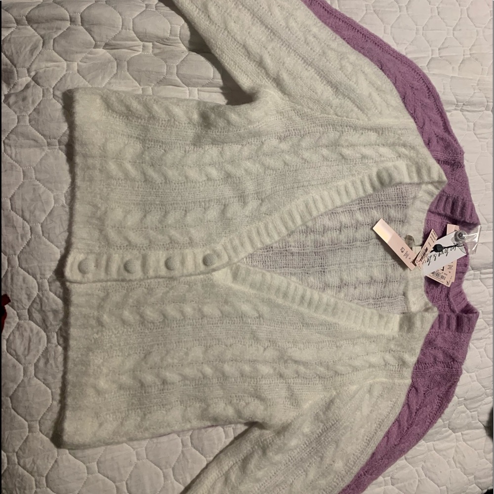 Two Victoria secret cotton sweaters